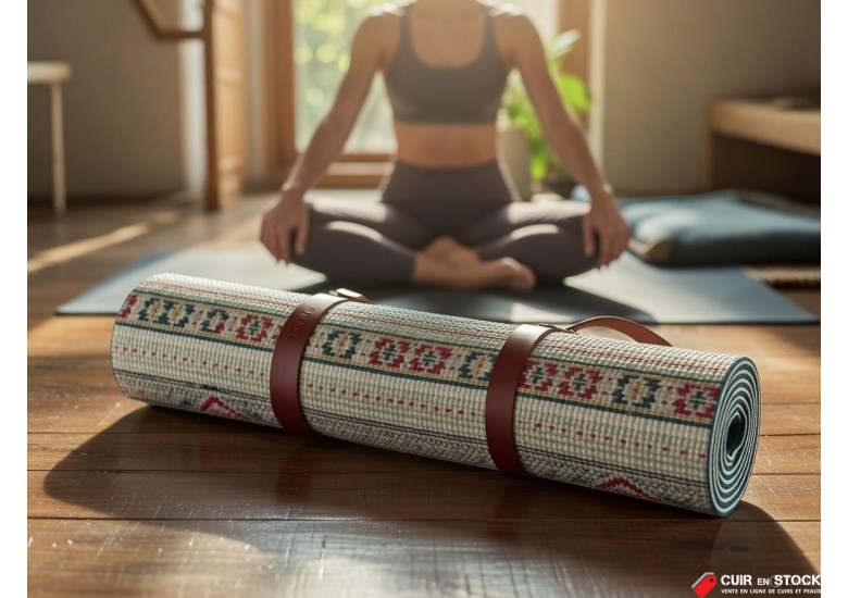 DIY sans couture : réalisez une sangle porte tapis de sport en cuir, chic et personnalisée