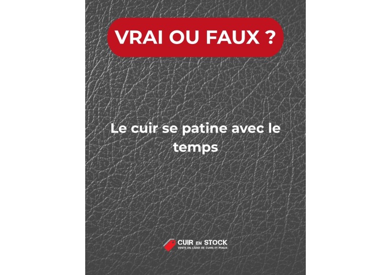 Quiz du cuir QUESTION 13. Le cuir se patine avec le temps