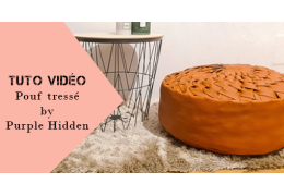 TUTO Déco en Cuir : Fabriquer un pouf tressé